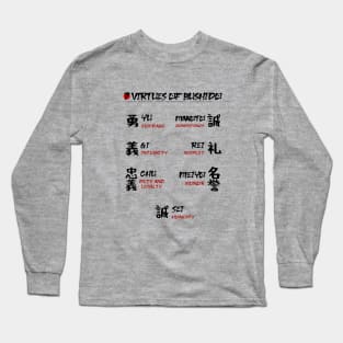 The Seven Virtues of Bushido III Long Sleeve T-Shirt